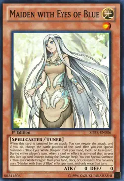 Maiden with Eyes of Blue - SDBE-EN006 - Super Rare - 1st Edition Lightly Played - Image 1