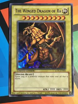 Yu-Gi-Oh! The Winged Dragon of Ra LC01-EN003 Limited Edition Ultra Rare NM x1 - Image 1