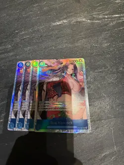 One Piece Card Game: x4 Boa Hancock OP07-051 SR English NM - Image 1