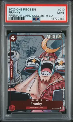 2023 ONE PIECE PREMIUM COLLECTION 25TH EDITION #010 FRANKY PSA 9 - Image 1