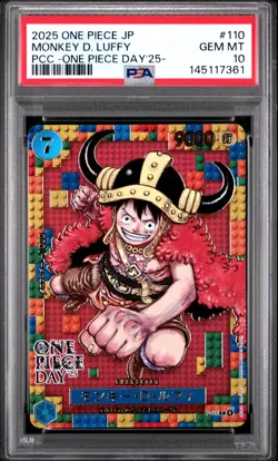 2025 ONE PIECE JPN PREMIUM COLLECTION ONE PIECE DAY'25 MONKEY D. LUFFY PSA 10 - Image 1