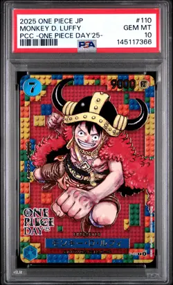 2025 ONE PIECE JPN PREMIUM COLLECTION ONE PIECE DAY'25 MONKEY D. LUFFY PSA 10 - Image 1
