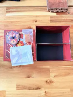 Disney Lorcana TCG Deck Box Red Cardboard Storage Case 2 Compartments - Image 2