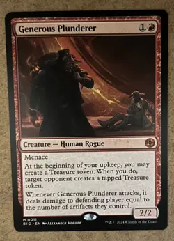 Generous Plunderer - Outlaws of Thunder Junction: The Big Score - NM MTG - Image 1