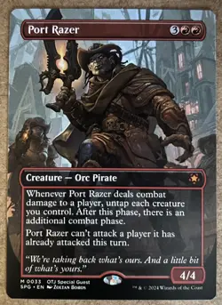 Port Razer (Borderless) - Special Guests - NM MTG - Image 1