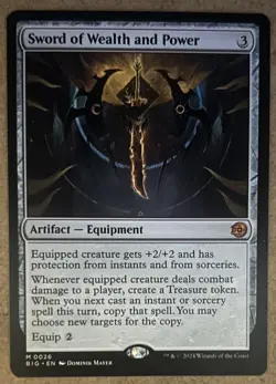 Sword of Wealth and Power - Outlaws of Thunder Junction: The Big Score - NM MTG - Image 1