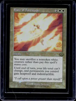 2024 Magic MTG Modern Horizons 3 Flare of Fortitude Foil #0391 - Image 1