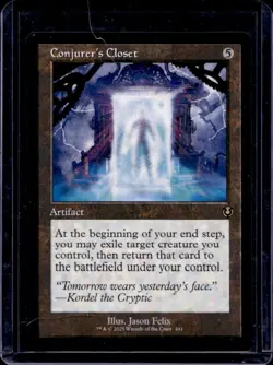 2025 Magic MTG Innistrad Remastered Conjurer's Closet Refractor #0441 - Image 1