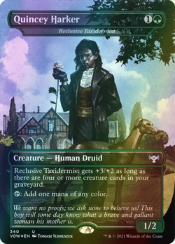 MTG Reclusive Taxidermist Borderless Full Art Foil ** Crimson ** English (NM) - Image 1