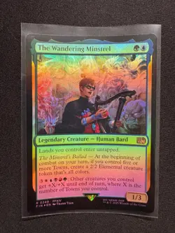 THE WANDERING MINSTREL FINAL FANTASY FOIL - Magic: The Gathering - NM/M - Image 1