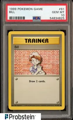 1999 Pokemon Game #91 Bill PSA 10 GEM MINT - Image 1