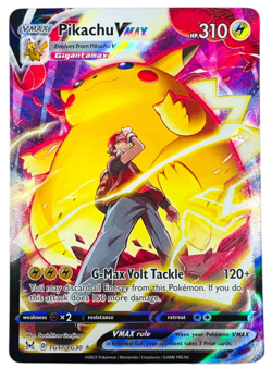 2022 Pokemon Pikachu Vmax Lost Origins Trainer Gallery Ultra Rare #TC17 - Image 1