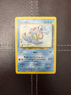 Pokemon TCG - Totodile - 80/111 - Neo Genesis - LP Unlimited Common (2000) - Image 1