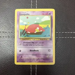 Pokemon TCG - Slowpoke - 67/82 - Team Rocket - NM Unlimited Common (2000) - Image 1