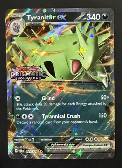 Pokemon Tyranitar ex (Prismatic Evolutions Stamp) Double Rare Promo 064/131 NM - Image 1