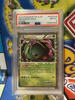 Meganium Prime HGSS08 PSA 8 Heartgold & Soulsilver Promo Pokemon 2010 - Image 1