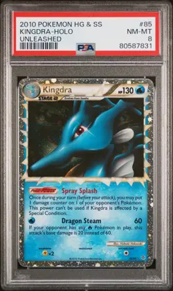 2010 POKEMON HEARTGOLD KINGDRA PRIME #85 ULTRA RARE PSA 8 NM #80587831 - Image 1