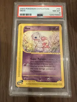 Pokemon Mew #55/165 Non-Holo Rare - 2002 Expedition Base Set - PSA 8 NM-MT - Image 3