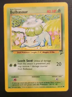 BULBASAUR 67/130 BASE SET 2 POKEMON TCG - Image 3