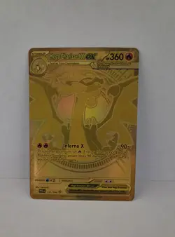 🔥Mega Charizard X ex 🔥Gold 130/094 Pokemon Phantasmal Flames - Image 1