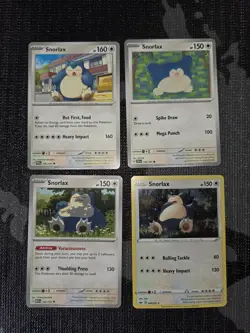 4 x Snorlax Pokemon Card Lot - Image 1