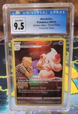2022 Pokemon Brilliant Stars #TG08 Alcremie Trainer Gallery Holo CGC 9.5 Mint+ - Image 1
