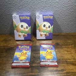 *RARE* Vintage 2000s Pokemon X McDonald’s Match Attack Booster Pack Promo Bundle - Image 1