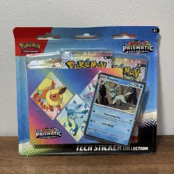 LOT OF 3 - Pokemon TCG Prismatic Evolutions Tech Sticker Collection Glaceon - Image 3