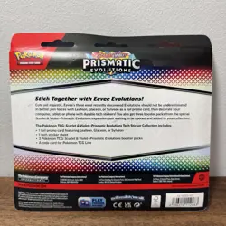 LOT OF 3 - Pokemon TCG Prismatic Evolutions Tech Sticker Collection Glaceon - Image 4