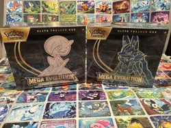 Lot of 2 Pokemon TCG Mega Evolution Elite Trainer Boxes Lucario Gardevoir ETB - Image 1