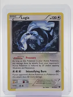 LUGIA 2016 POKEMON XY FATES COLLIDE RARE HOLO 78/124 Q1882 - Image 1