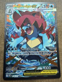 Pokemon Mega Feraligatr EX ASC 274/217 Rare Stage 2 Water 370 HP 200+ Attack - Image 1