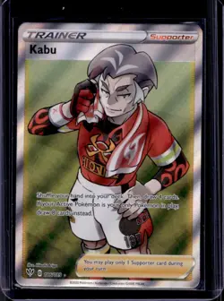 2020 Pokemon SWSH Darkness Ablaze Kabu #186/189 - Image 1