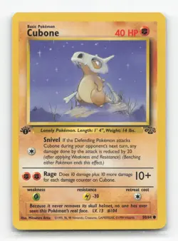 Pokemon TCG - Cubone 50/64 Lightly Played Common Jungle 1st Edition - Image 1