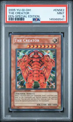 2005 YU-GI-OH! ELEMENTAL ENERGY SPECIAL EDITION #ENSE2 THE CREATOR PSA 9 - Image 1
