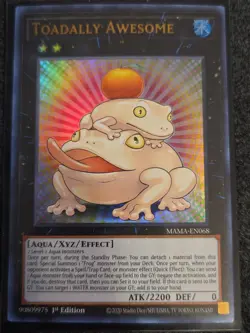 Yugioh Toadally Awesome MAMA-EN068 Ultra Rare 1st Ed NM - Image 1