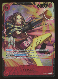 2025 ONE PIECE PROMOS #013 YASOPP OFFICIAL EVENT TOP PRIZE - Image 1