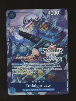 One Piece Trafalgar Law Op07-047 Offline Regionals Tournament 2025-26 FINALIST - Image 1