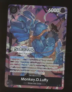 2024 ONE PIECE OFFLINE REGIONALS PACK 2024 VOL.3 #091 MONKEY D. LUFFY - Image 1