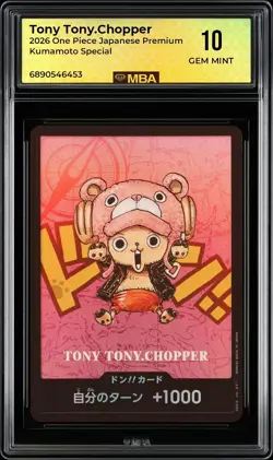 2026 One Piece Japanese Premium Kumamoto Special Tony Tony.Chopper 10 MBA 10 - Image 1