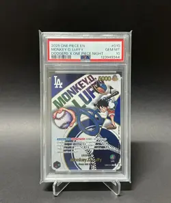 One Piece Monkey D. Luffy Dodgers EB02-010 PSA 10 English 2025 - Image 1