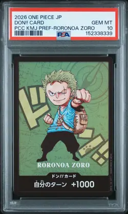 2026 ONE PIECE JPN PREMIUM COLL KUMAMOTO PREFECTURE SPECIAL DON!! CARD PSA 10 - Image 1