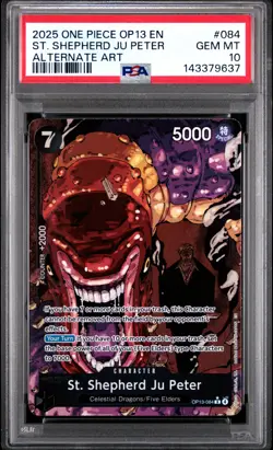 2025 ONE PIECE CARRYING ON HIS WILL ALT ART #084 ST. SHEPHERD JU PETER PSA 10 - Image 1