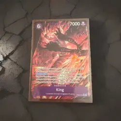 King (Alternate Art) EB04-031 One Piece OP-14 The Azure Sea's Seven Foil NM - Image 1