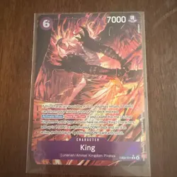 King (Alternate Art) EB04-031 One Piece OP-14 The Azure Sea's Seven Foil NM - Image 2