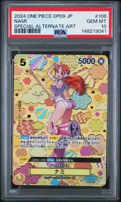 2024 ONE PIECE JPN EMPERORS IN THE NEW WORLD SPECIAL ALT ART #106 NAMI PSA 10 - Image 1