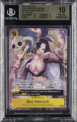 2026 ONE PIECE THE AZURE SEA'S SEVEN ALT ART SR #OP14112 BOA HANCOCK BGS 10 - Image 1
