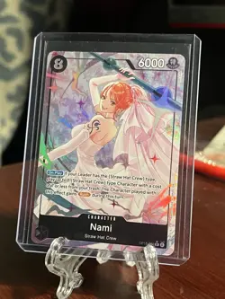 Nami OP15-086 SR Alt Art Parallel Wedding Dress One Piece TCG English NM - Image 1