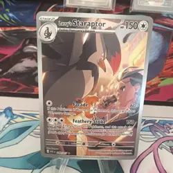 Pokemon Larry's Staraptor Regular Stage 2 249/217 ASC 150 HP Bird Card 2023 - Image 1