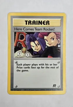 Pokemon Here Comes Team Rocket! Holo Rare Trainer Card Team Rocket 2000 - Image 1